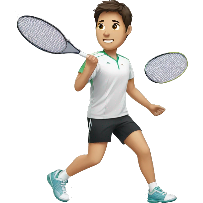 Badminton player emoji