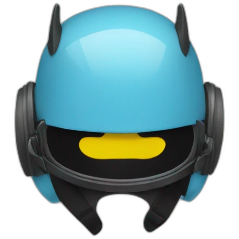 Un chauve avec un casque emoji