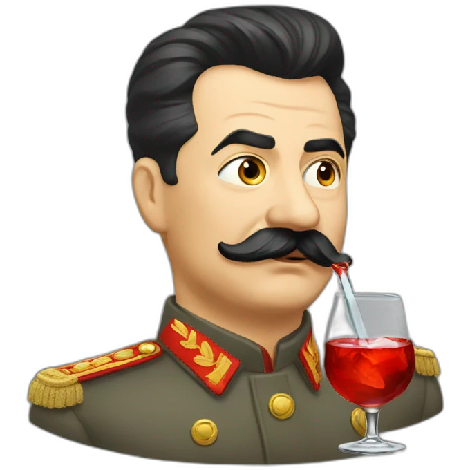 stalin drinking vodka emoji