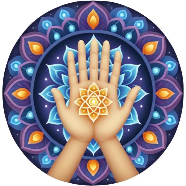 A divine abstract force creating humans through karma,
shown as a luminous cosmic hand made of light (not realistic),
forming a human figure from particles.
Hindu spiritual aura, sacred geometry, subtle mandala lines,

 
 emoji