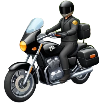 motorcycle tour on a mountain road emoji