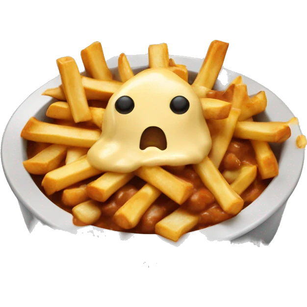 Poutine mange uune poutine emoji