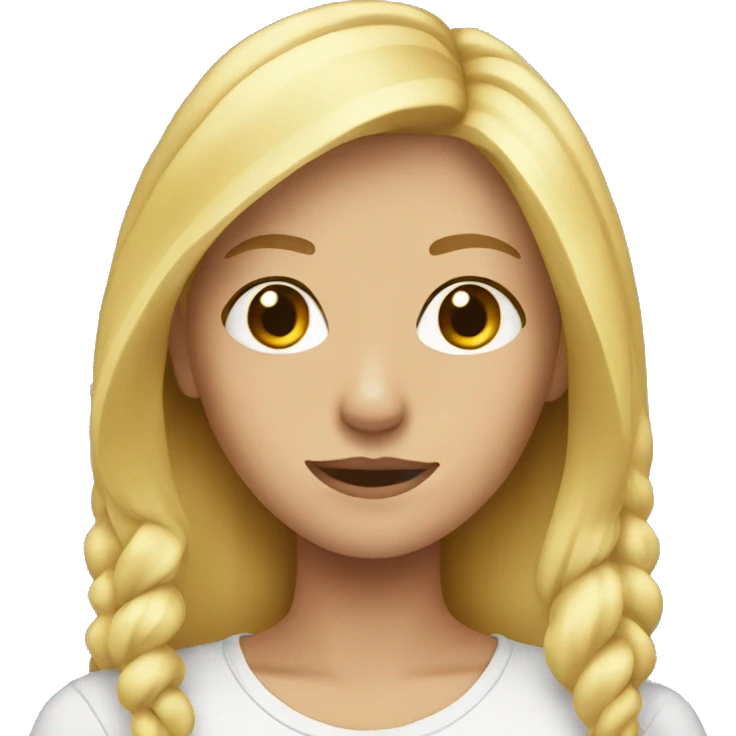 blonde teenager  emoji