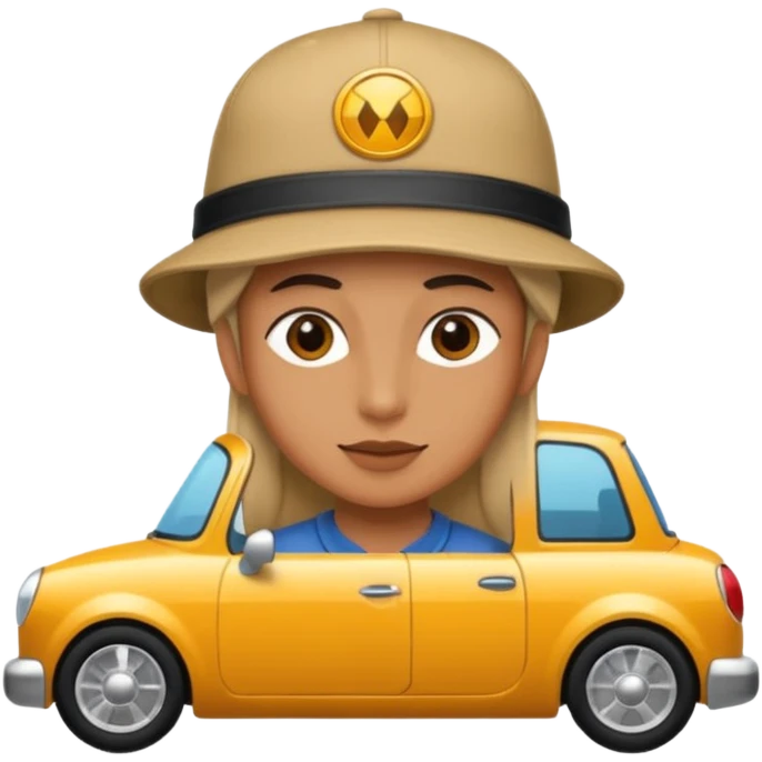 A car ave hat emoji