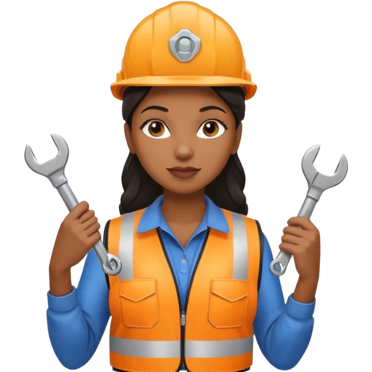 City Maintenance Worker black woman emoji