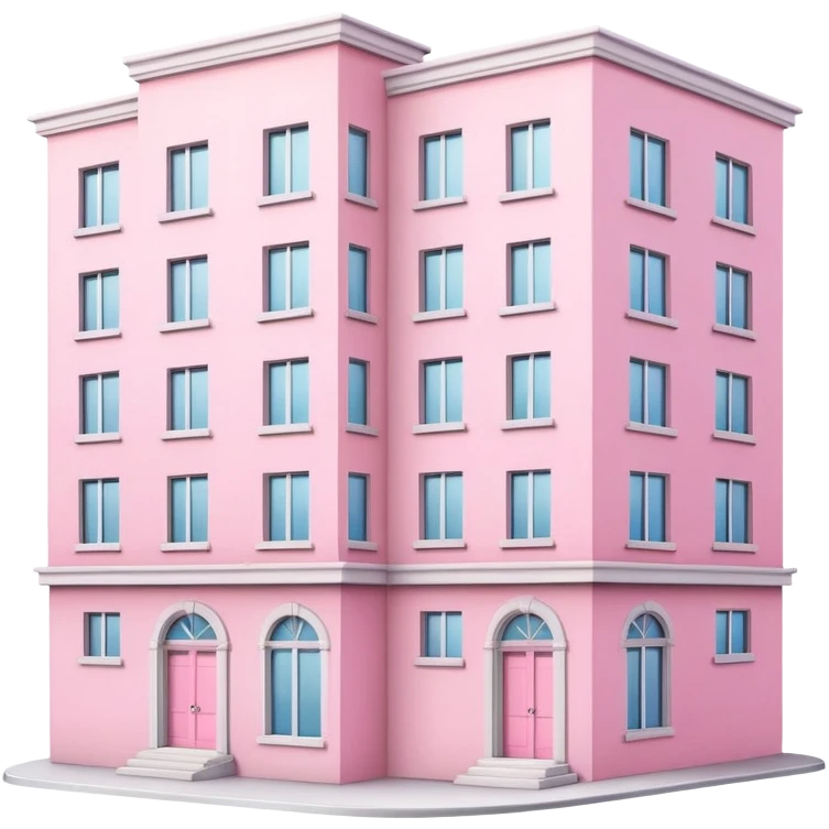 pink-apartment-building emoji