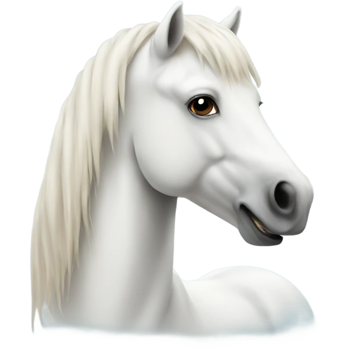 White Icelandic horse  emoji