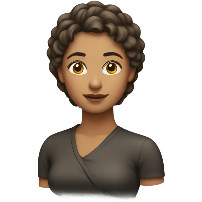 mujer con pelo cano emoji