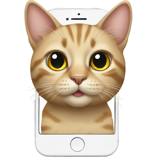 Cat with iPhone  emoji