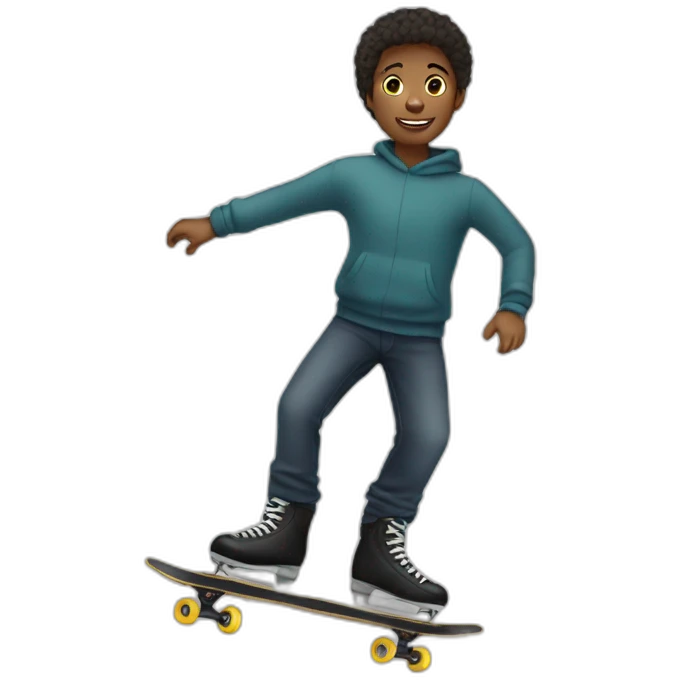 Boy skating  emoji