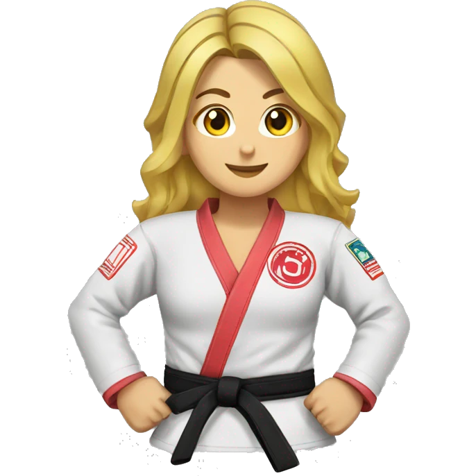 female brazilian jiu jitsu emoji