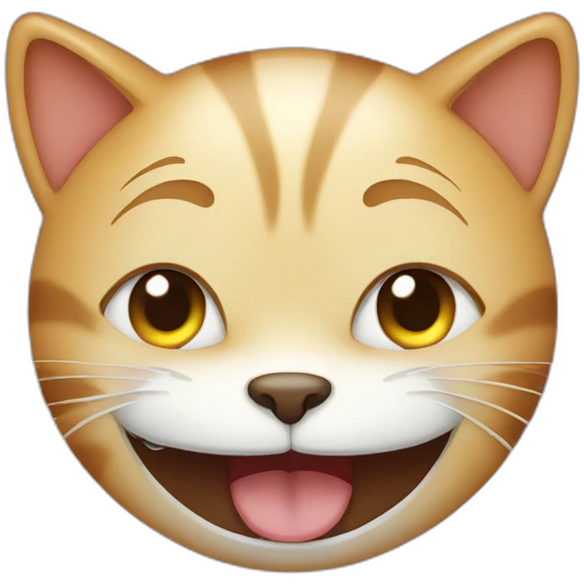 a cat crying with laughter emoji