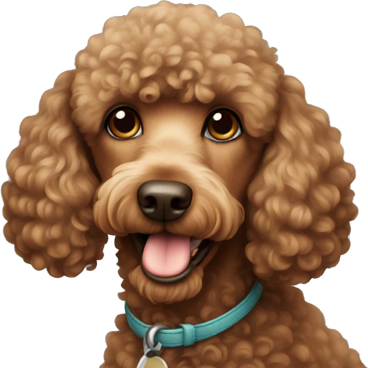 brown poodle emoji