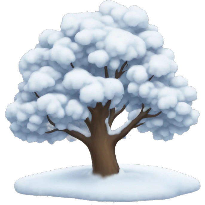 snowy tree emoji