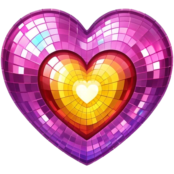Disco heart  emoji