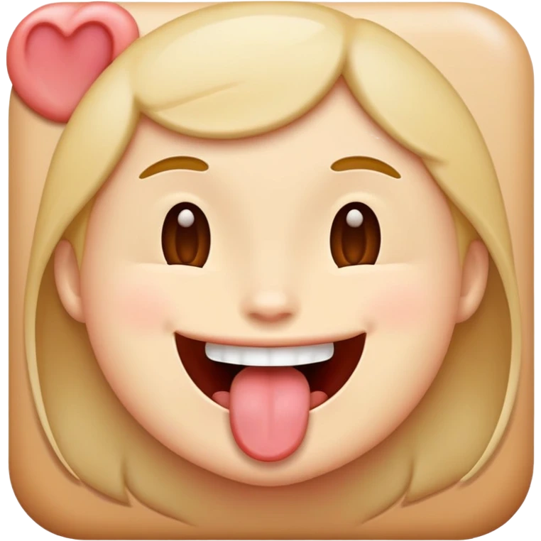 Emoji shaking tongue emoji