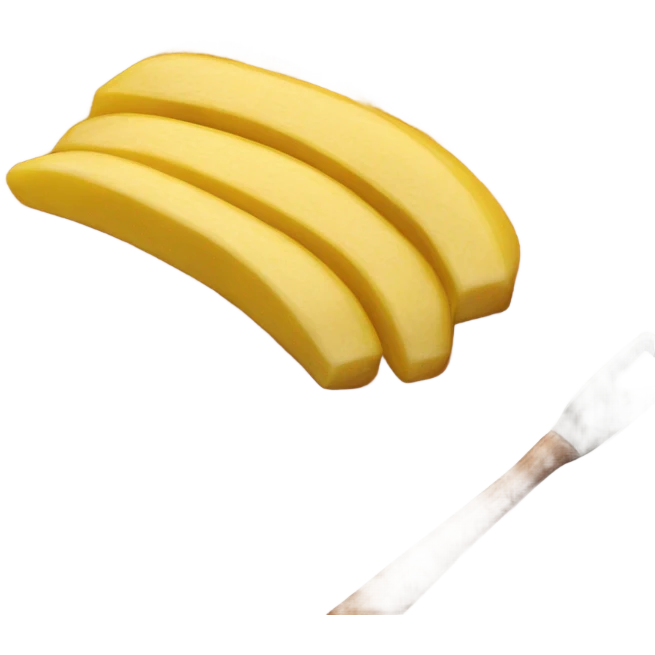 Banana bread on fire emoji