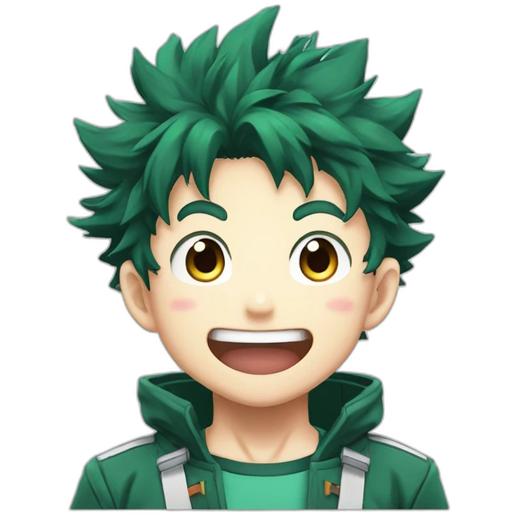 excited izuku midoriya emoji