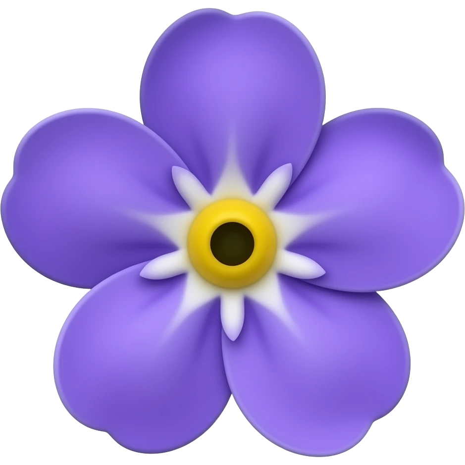 Armenian genocide forget me not flower (purple) emoji