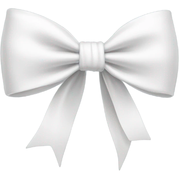 white bow emoji