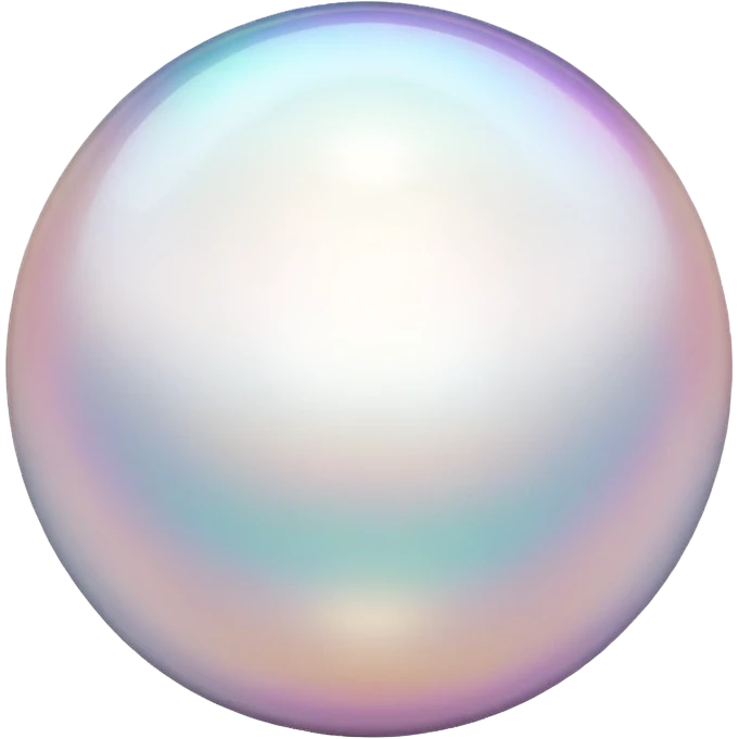 White shiny pearl emoji