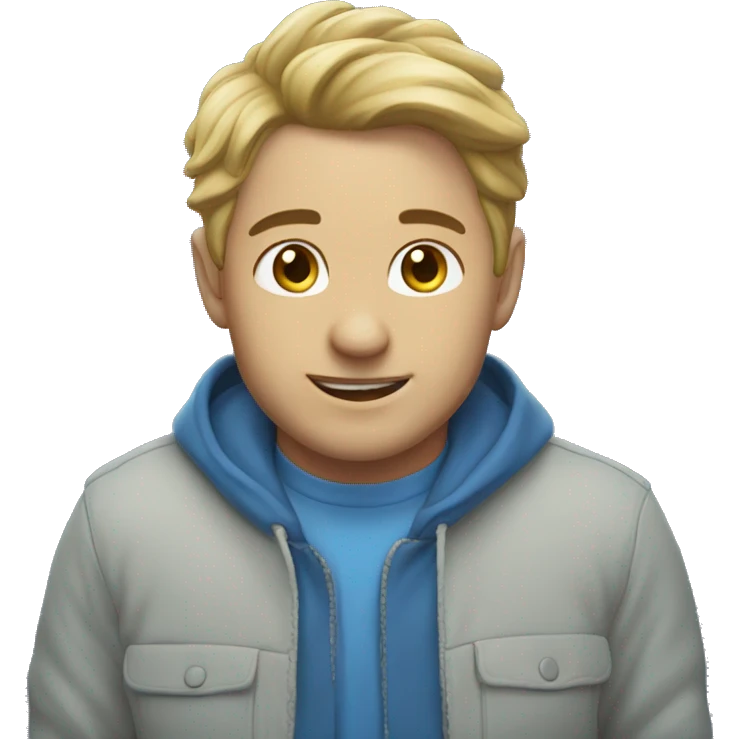 Monn blue  emoji