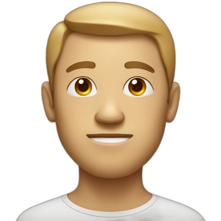 Square faced man emoji