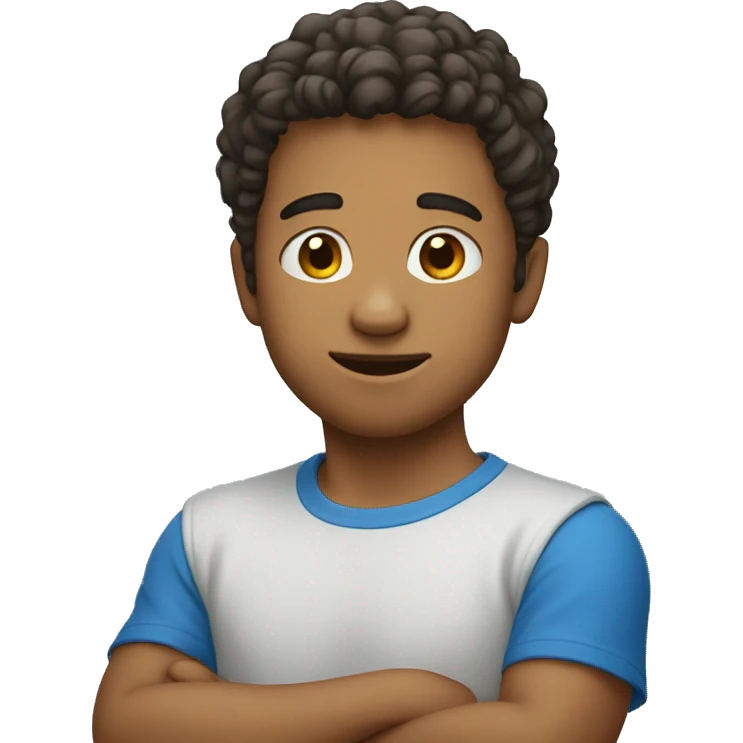meme boy in blue shirt emoji