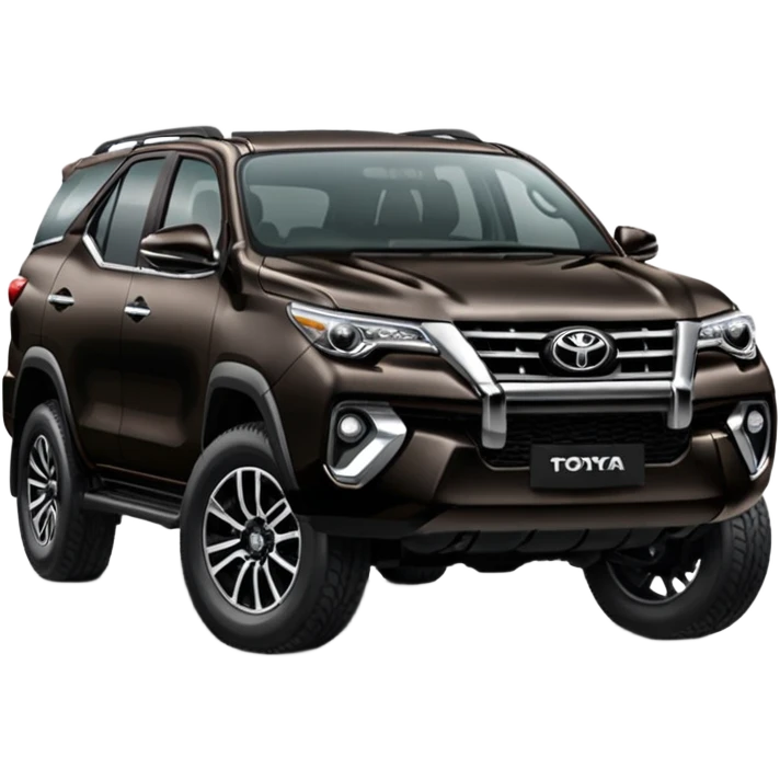 Black Toyota fortuner with full attitude  emoji