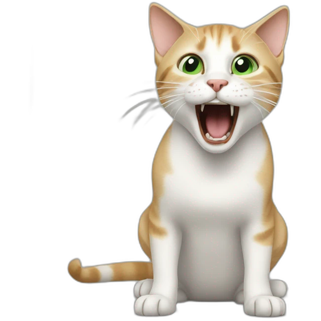 yelling table cat meme emoji