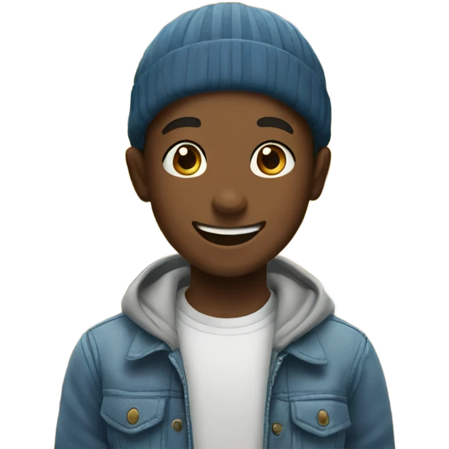 boys smiling in a shop emoji