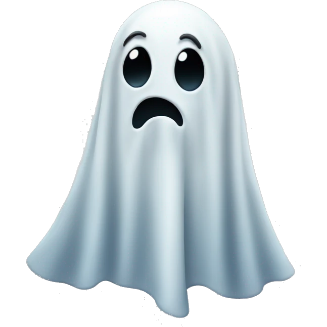 Ghost with side eye emoji