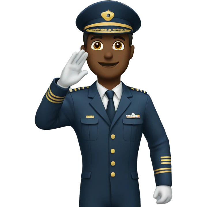 pilot salute  emoji
