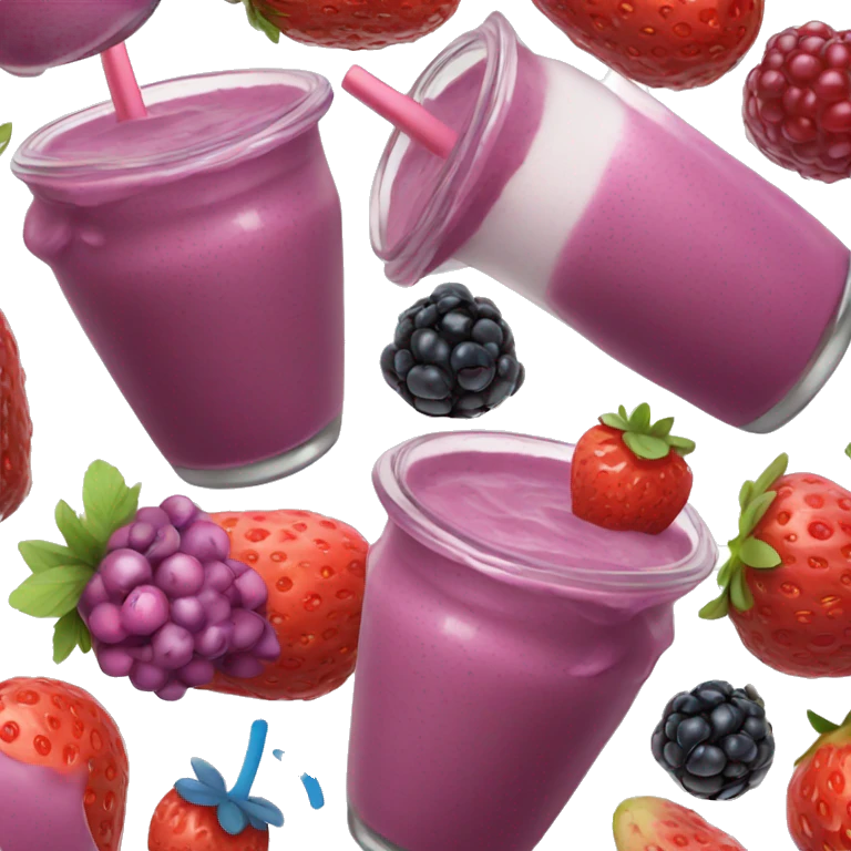 Mixed berry smoothie emoji