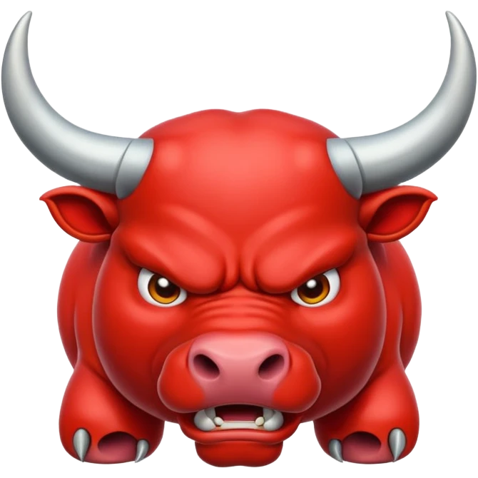 A dangerous bull symbol emoji