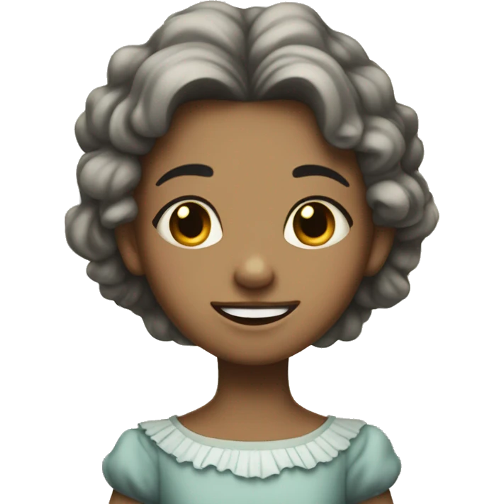 gritted teeth  princess little girl  emoji