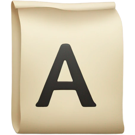 Letter A emoji