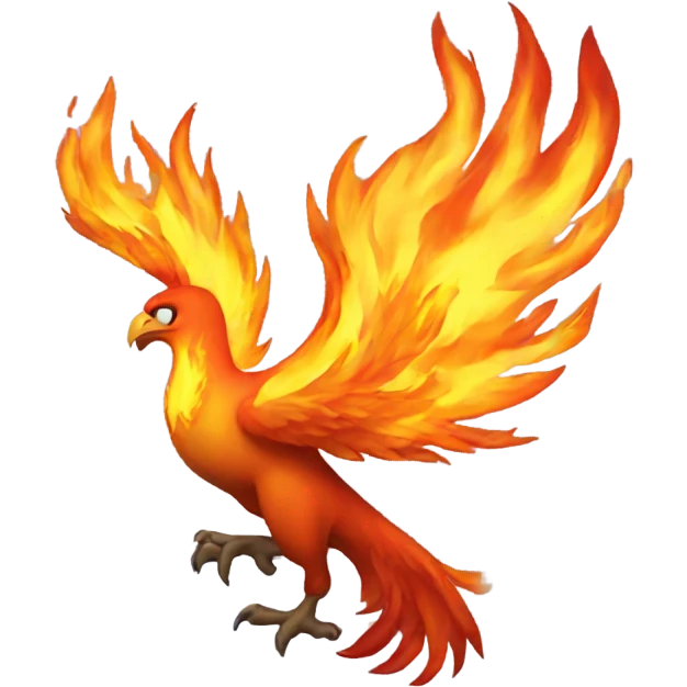 Flaming phoenix  emoji