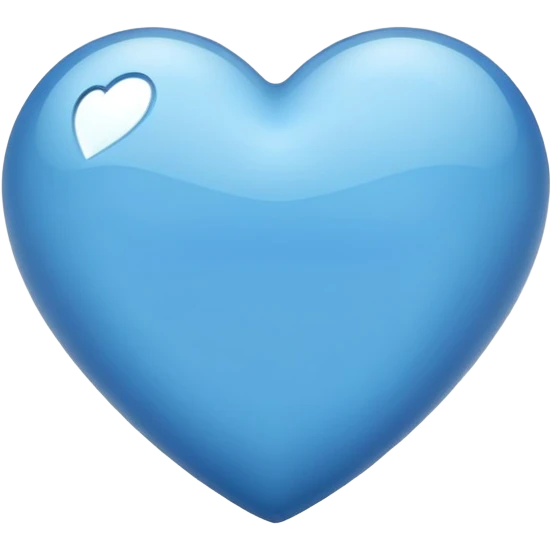 Heart blue emoji