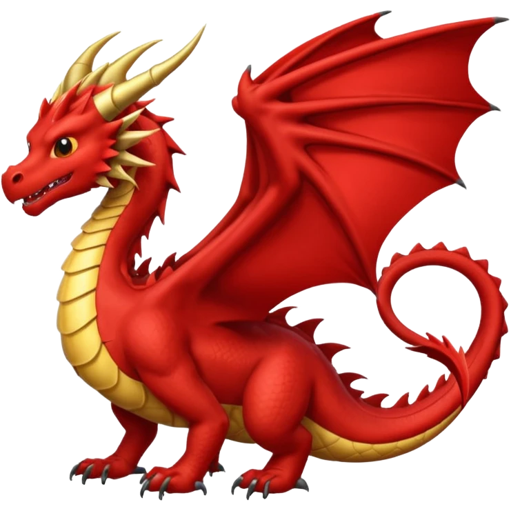 Dragón color rojo  emoji