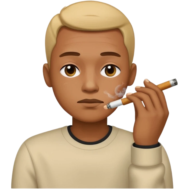smoking a dab emoji