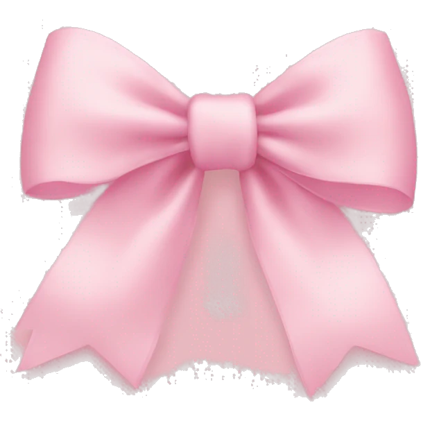 light pink bow on light pink bow emoji