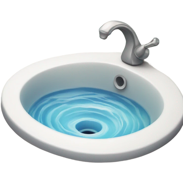 sink with water emoji