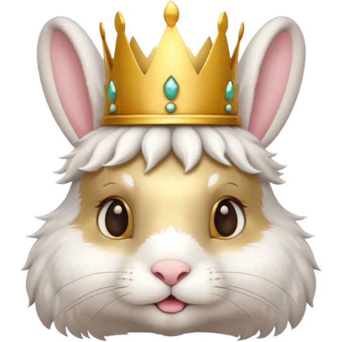 bunny with crown emoji