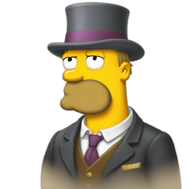 Hommer simpson buvant une bière emoji