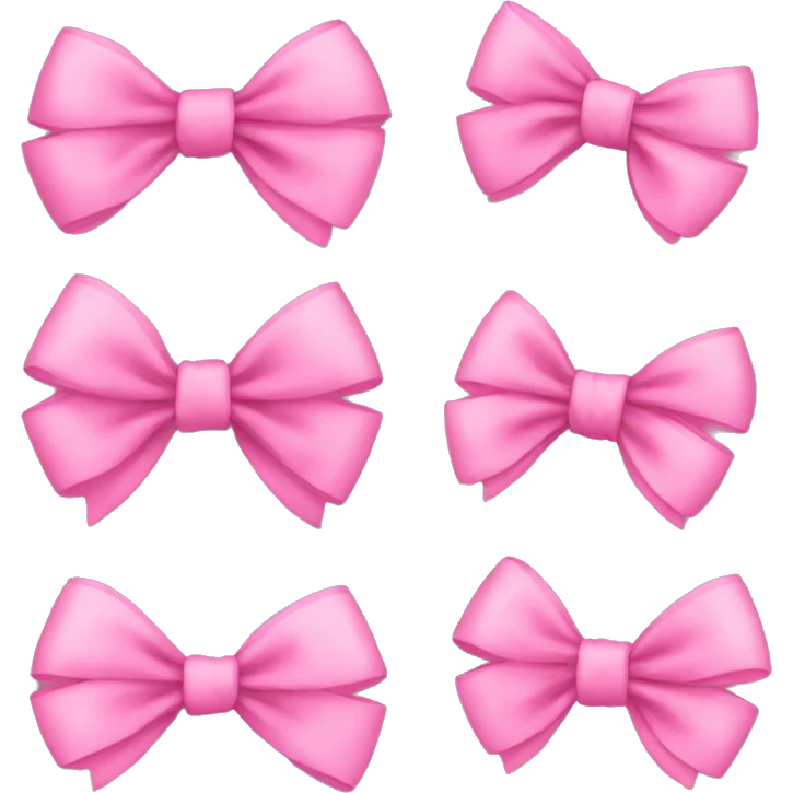 pink bows emoji