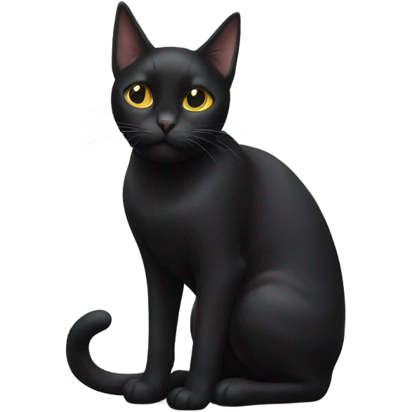 black cat with pew pew emoji