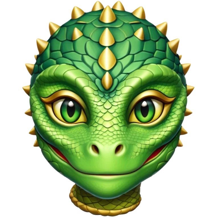 annunaki attractive female reptilian head emoji