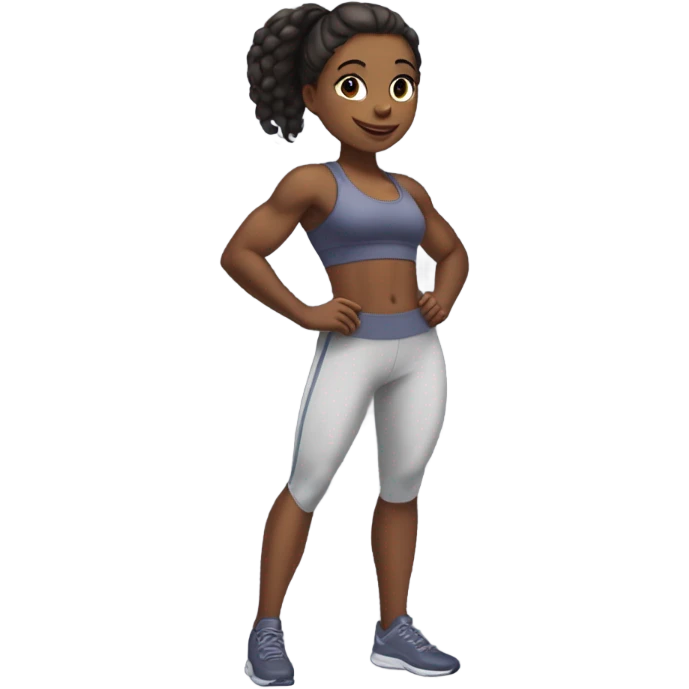 Ibukun as a fit girl emoji