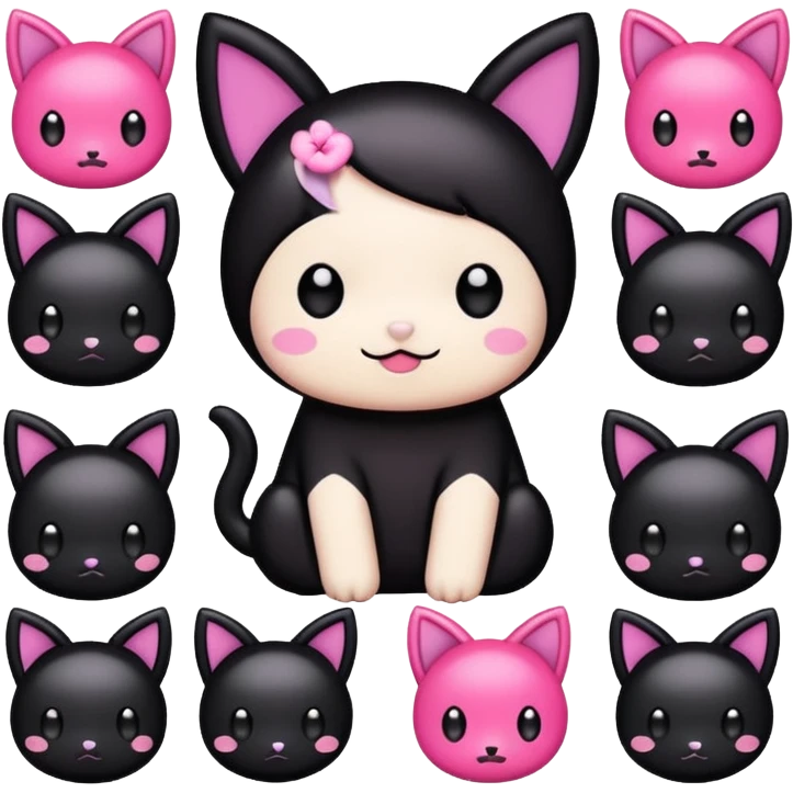 kuromi stickers emoji